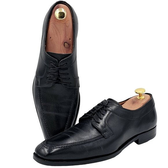 Mezlan Spain Men\'s 8M Black Calfskin Leather Dress Shoes Split-toe Derby Oxfords main image 8